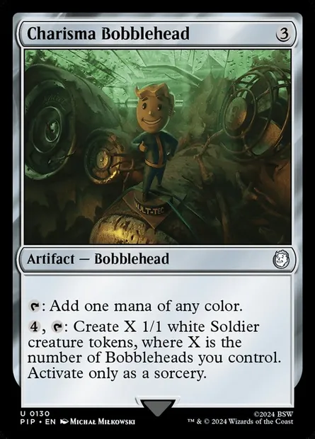 Charisma Bobblehead, Magic card PIP 130 — Fallout set