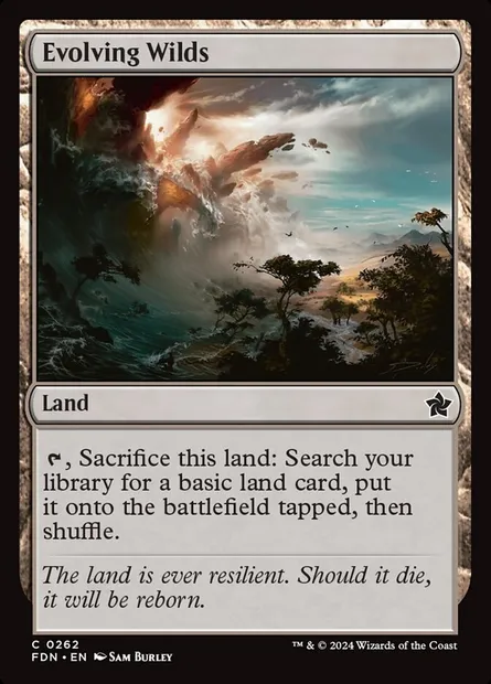 Evolving Wilds, Magic card FDN 262 — Foundations set