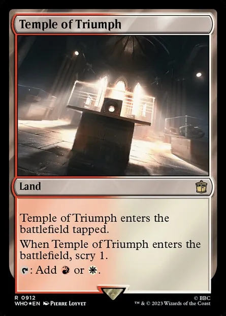 Temple of Triumph, Magic card WHO 912 — Doctor Who set