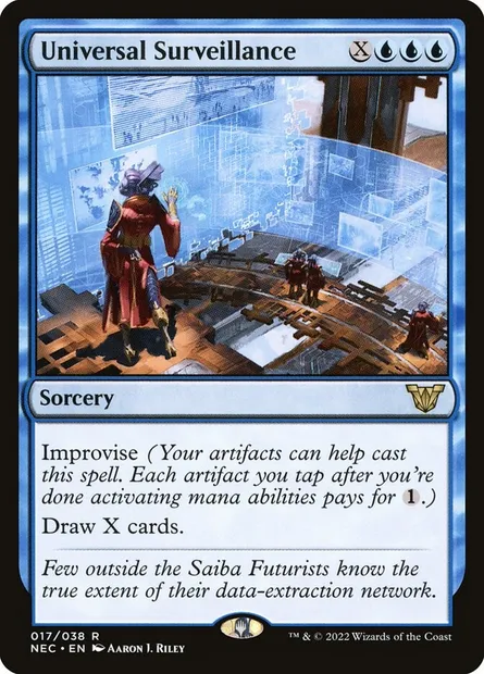 Universal Surveillance, Magic card NEC 17 — Neon Dynasty Commander set