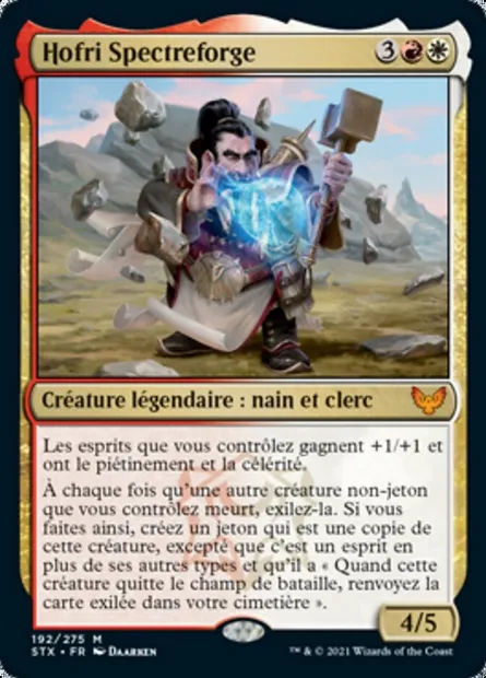 Hofri Spectreforge, carte Magic STX 192 — extension Strixhaven: l'Académie des Mages