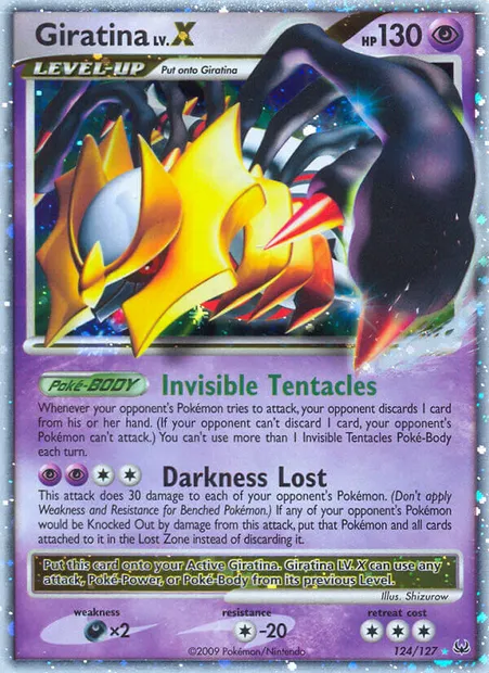 Giratina LV.X, Pokémon card PL 124 — Platinum set