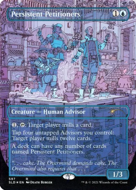 Pétitionnaires tenaces, carte Magic SLD 597 — extension Secret Lair Drop