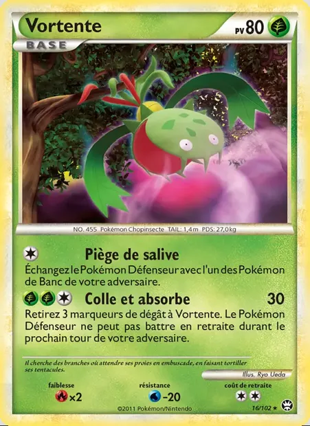 Vortente, carte Pokémon TM 16 — extension Triomphant