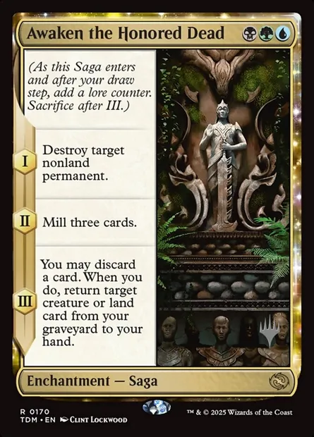 Awaken the Honored Dead, Magic card PTDM 170p — Tarkir: Dragonstorm Promos set