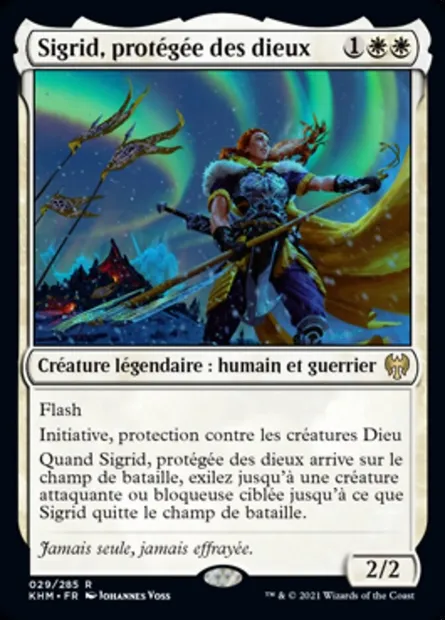 Sigrid, protégée des dieux, carte Magic KHM 29 — extension Kaldheim