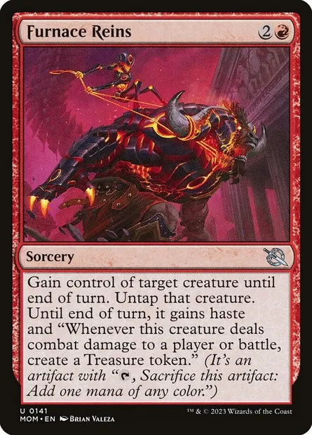 Furnace Reins, Magic card MOM 141 — March of the Machine set