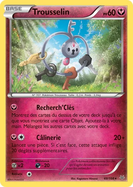 Trousselin, carte Pokémon ROS 48 — extension Ciel Rugissant