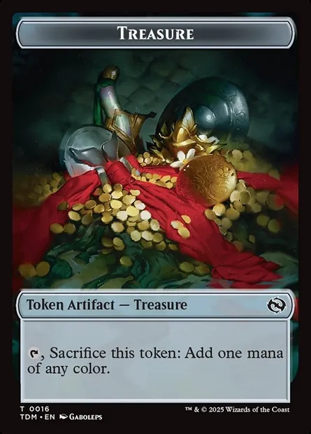 Treasure, Magic card TTDM 16 — Tarkir: Dragonstorm Tokens set