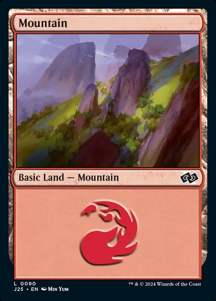 Mountain, Magic card J25 90 — Foundations Jumpstart set