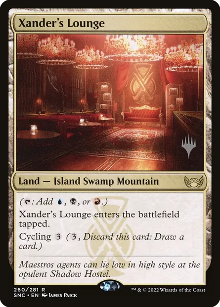 Bar de Xander, carte Magic PSNC 260p — extension Streets of New Capenna Promos