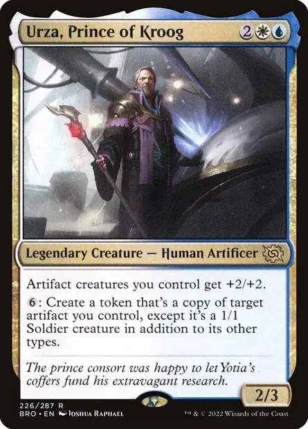 Urza, Prince of Kroog, Magic card BRO 226 — The Brothers' War set