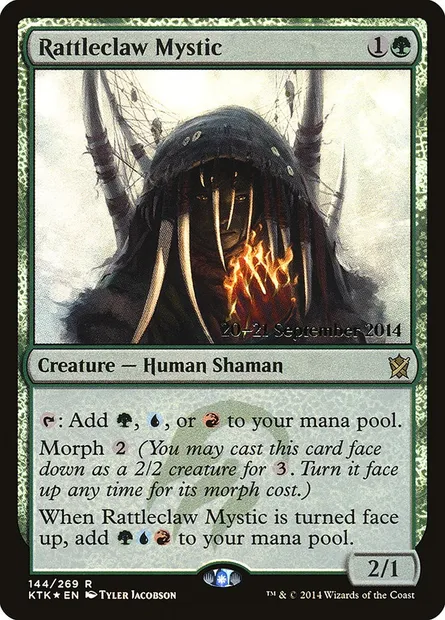 Mystique tintegriffe, carte Magic PKTK 144s — extension Khans of Tarkir Promos