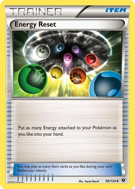 Energy Reset, Pokémon card FCO 98 — Fates Collide set