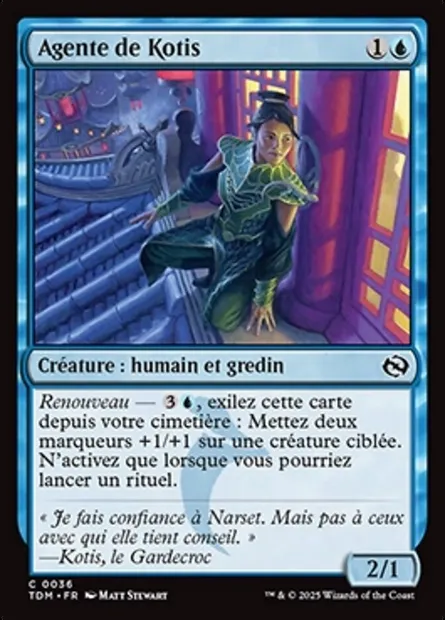 Agente de Kotis, carte Magic TDM 36 — extension Tarkir: Dragonstorm