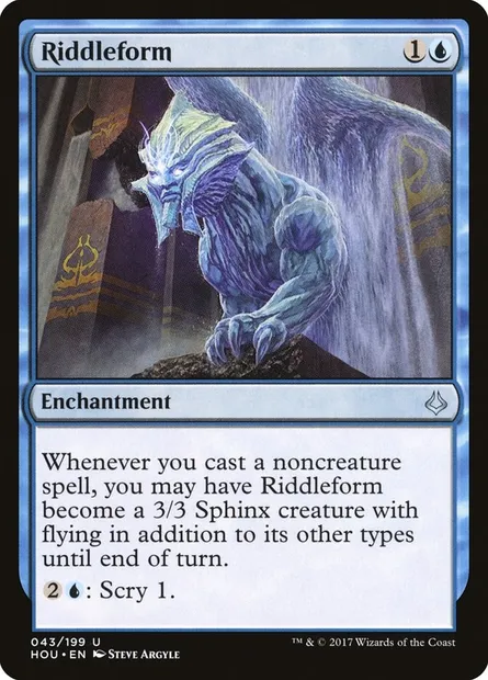 Riddleform, Magic card HOU 43 — Hour of Devastation set