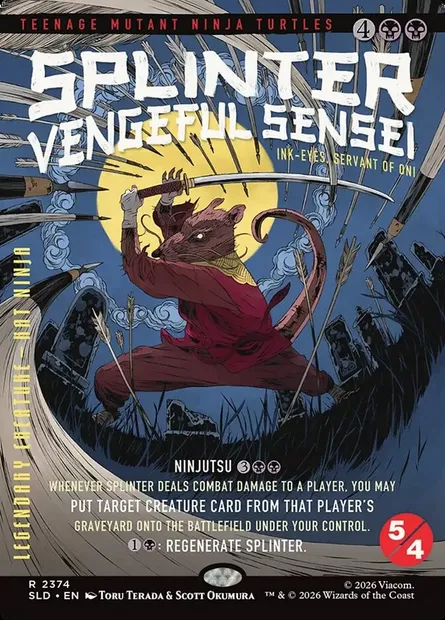 Yeux d'encre, servante des oni, carte Magic SLD 2374 — extension Secret Lair Drop