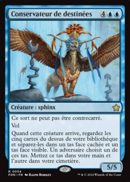 Conservateur de destinées, carte Magic FDN 34 — extension Foundations