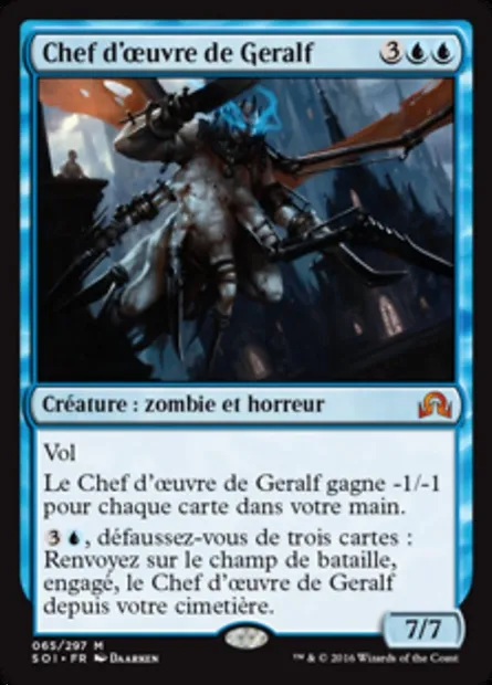 Chef d'œuvre de Geralf, carte Magic SOI 65 — extension Ténèbres sur Innistrad