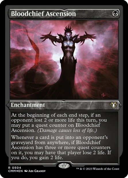 Bloodchief Ascension, Magic card CMM 504 — Commander Masters set