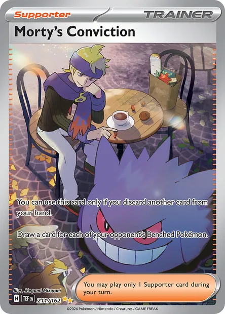 Morty's Conviction, Pokémon card TEF 211 — Temporal Forces set