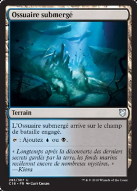 Ossuaire submergé, carte Magic C18 283 — extension Commander 2018