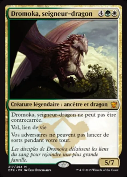 Dromoka, seigneur-dragon, carte Magic DTK 217 — extension Les Dragons de Tarkir