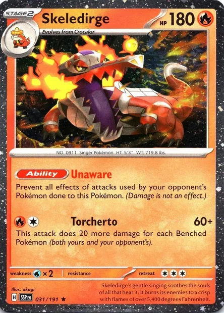 Flâmigator, carte Pokémon TDX 031-7 — extension Theme Deck & Blisters Exclusives