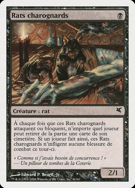 Rats charognards, carte Magic PSAL A41 — extension Salvat 2005