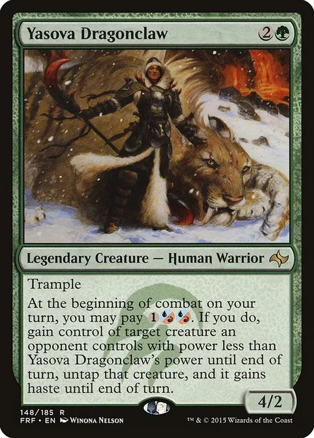 Yasova Dragonclaw, Magic card FRF 148 — Fate Reforged set