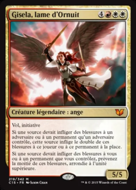 Gisela, lame d'Ornuit, carte Magic C15 219 — extension Commander 2015
