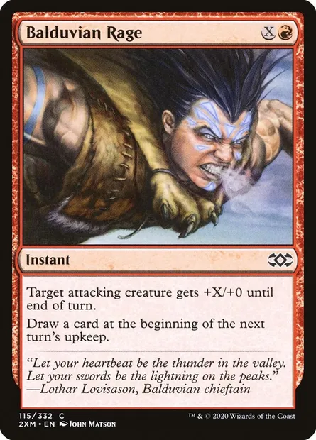 Balduvian Rage, Magic card 2XM 115 — Double Masters set