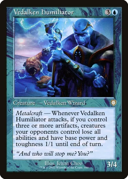Vedalken Humiliator, Magic card BRC 100 — The Brothers' War Commander set