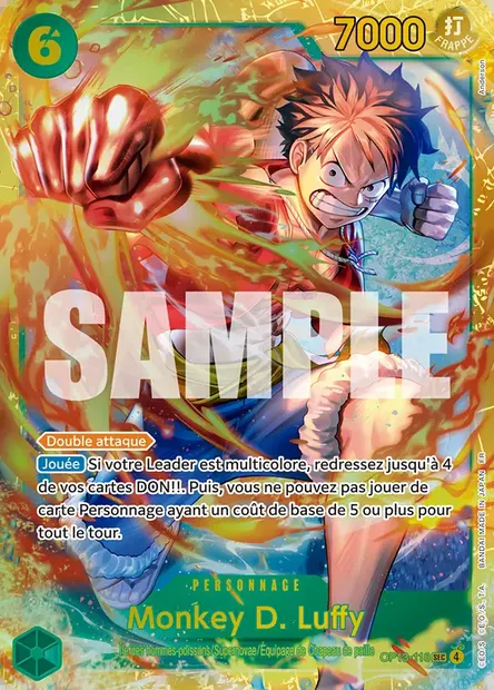 Monkey D. Luffy, carte One Piece OP13-118 — extension SUCCESSEURS