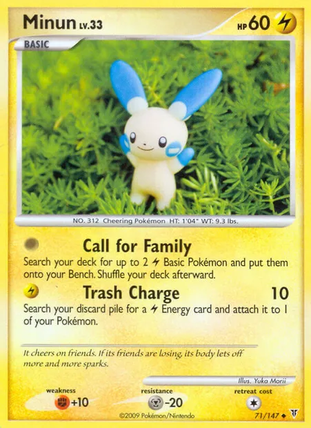 Minun, Pokémon card SV 71 — Supreme Victors set