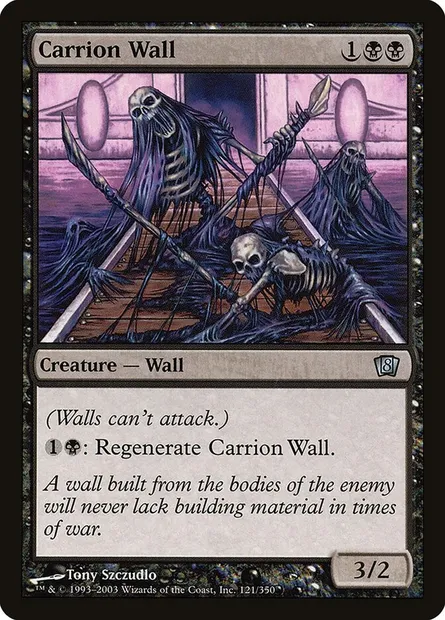Carrion Wall, Magic card 8ED 121★ — Eighth Edition set