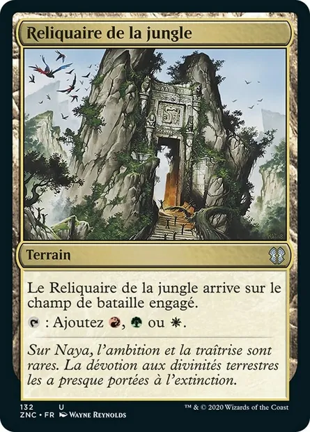 Reliquaire de la jungle, carte Magic ZNC 132 — extension Zendikar Rising Commander