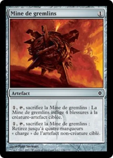 Mine de gremlins, carte Magic NPH 136 — extension La Nouvelle Phyrexia