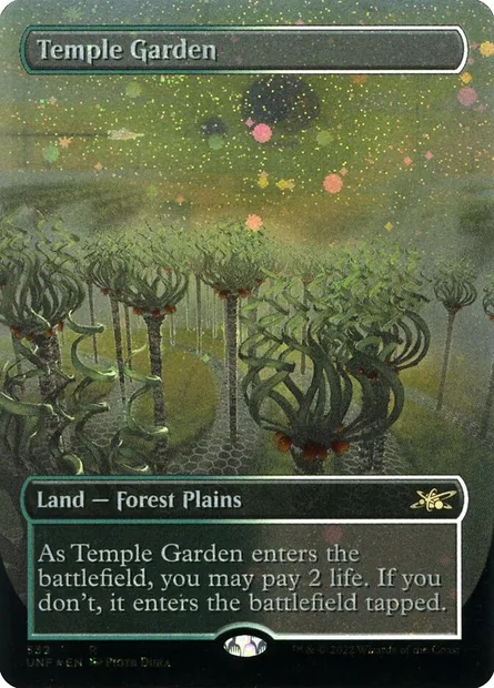 Temple Garden, Magic card UNF 532 — Unfinity set