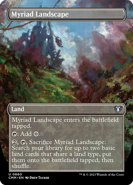 Myriad Landscape, Magic card CMM 660 — Commander Masters set