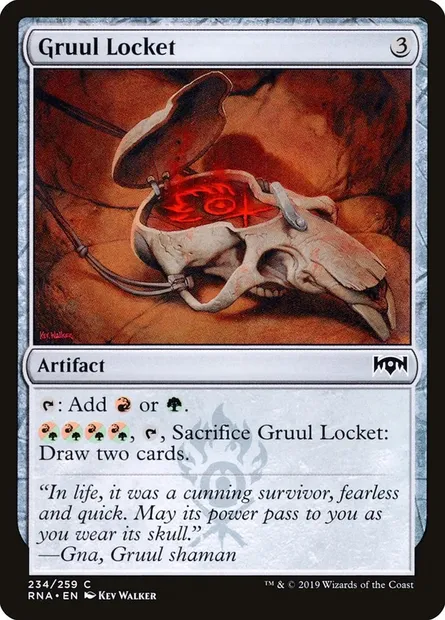 Gruul Locket, Magic card RNA 234 — Ravnica Allegiance set