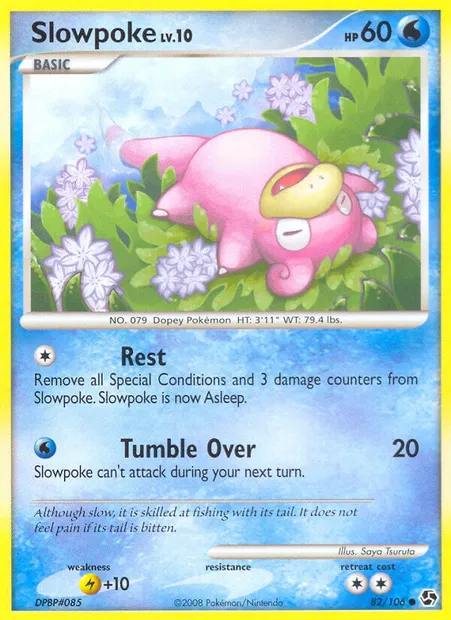Slowpoke, Pokémon card GE 82 — Great Encounters set
