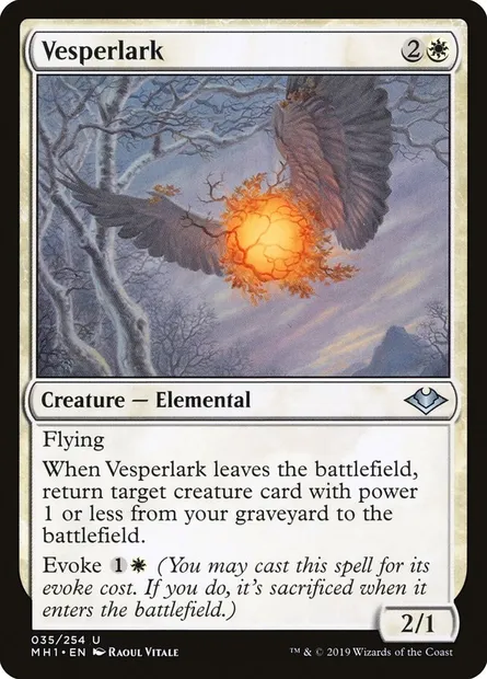 Vesperlark, Magic card MH1 35 — Modern Horizons set
