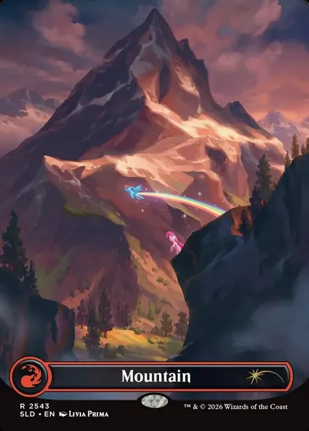 Mountain, Magic card SLD 2543 — Secret Lair Drop set