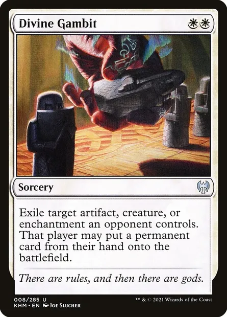 Divine Gambit, Magic card KHM 8 — Kaldheim set