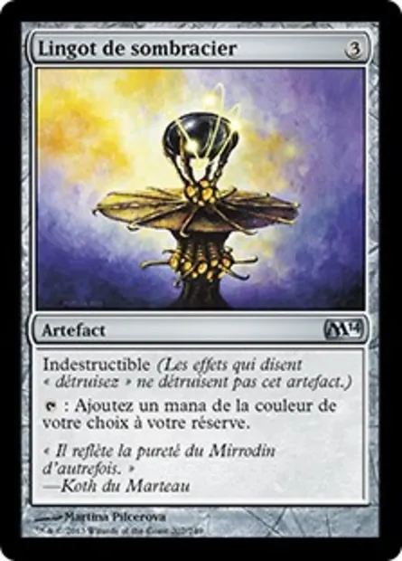 Lingot de sombracier, carte Magic M14 207 — extension Magic 2014
