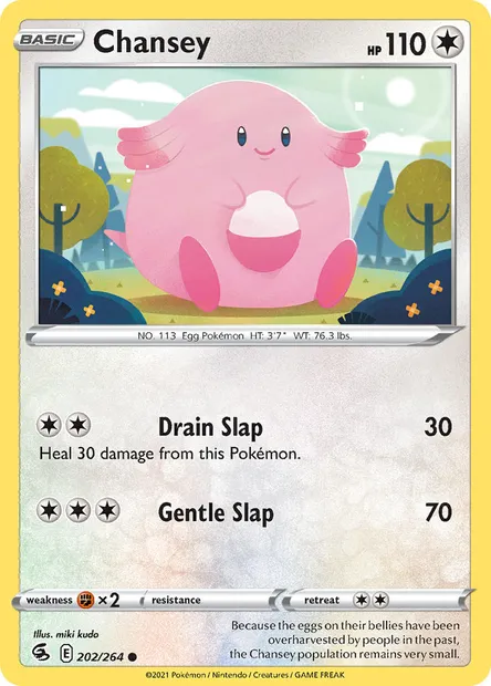 Chansey, Pokémon card FST 202 — Fusion Strike set
