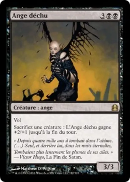 Ange déchu, carte Magic CMD 82 — extension Commander 2011