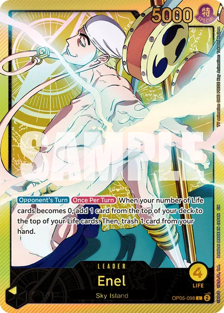 Enel, One Piece card OP05-098 — AWAKENING OF THE NEW ERA set