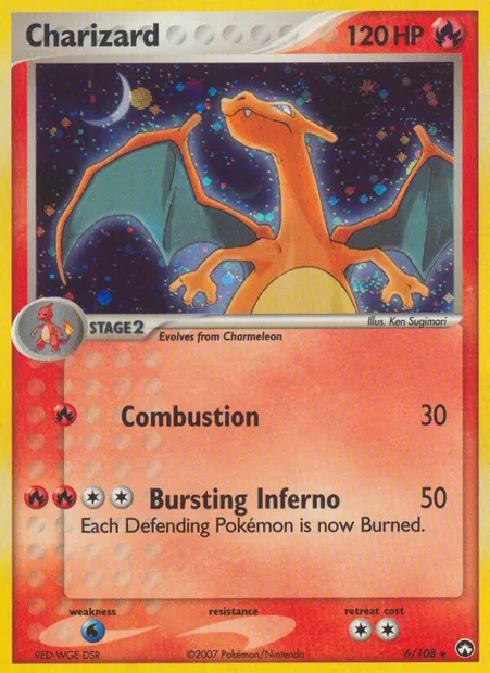 Charizard, Pokémon card PK 6 — Power Keepers set